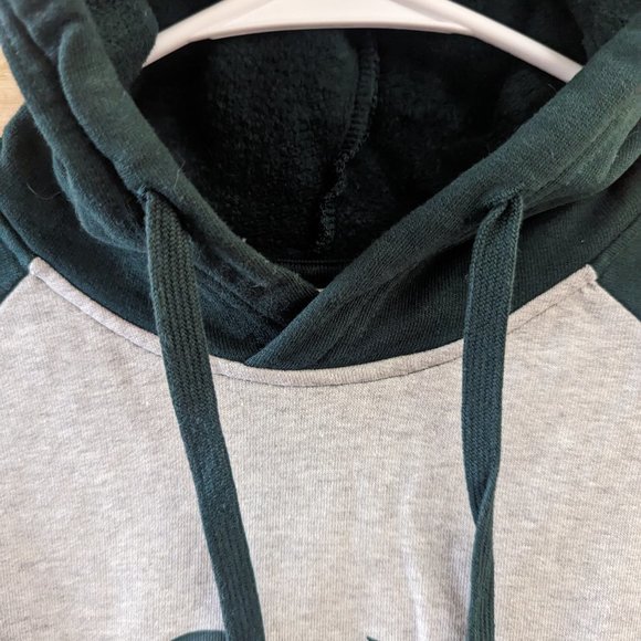 NOAH NYC x Adidas Originals Mens S Gray/Green/Yellow Raglan Hoodie Varsity Style - Picture 4 of 10